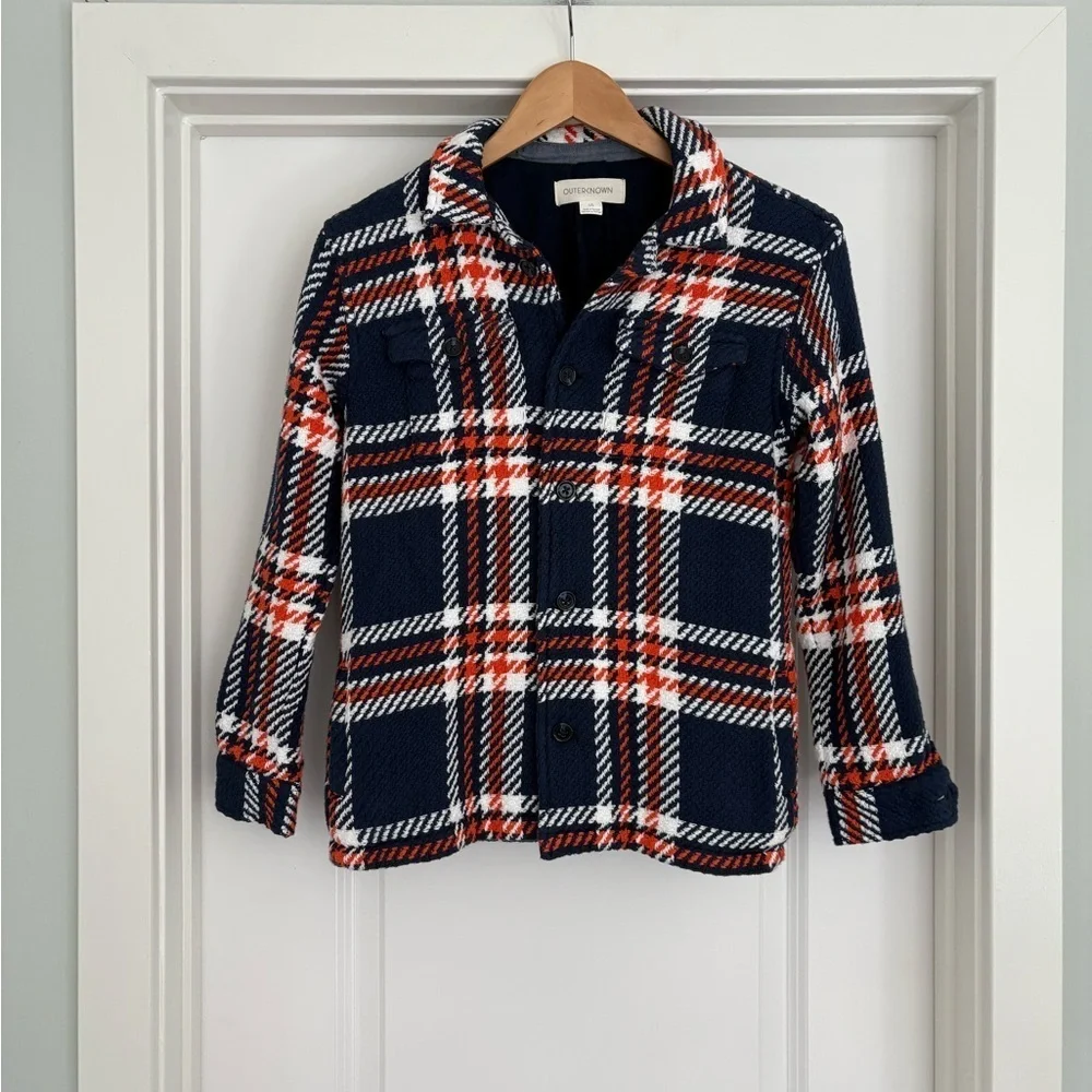 Outerknown Cloud Weave 100% Organic Cotton Shirt Jacket Size L (Boys)